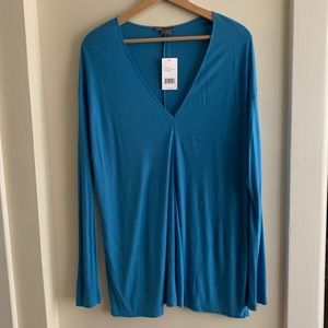 NWT VIince Beautiful Teal Blue Tunic - Size XL